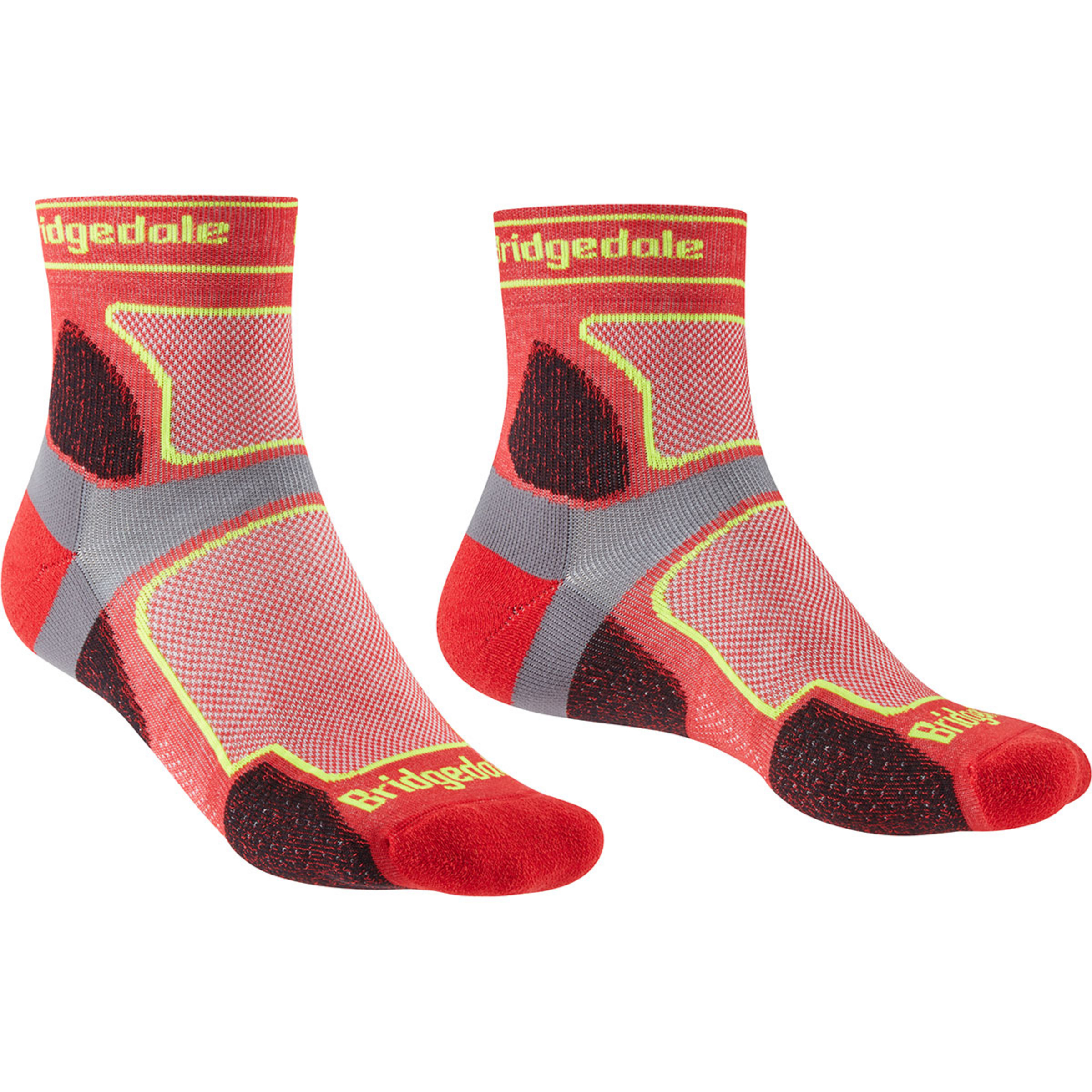 Bridgedale Ultralight T2 Coolmax Sport 3/4 Crew Herren Laufsocken rot Größe 44 Trailrunning | Laufen Kompressionseffekt