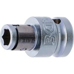 BGS Bit-Adapter mit Haltekugel | Innenvierkant 10 mm (3/8"") | Innensechskant 6,3...