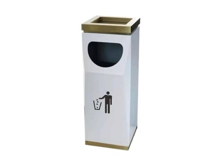 praktisch Aschenbecher Innen-/Außen-Mülleimer, Aschesäule, kreativer Edelstahl-Aschenbecher, Mülleimer, bodenstehender Aschenbecher, winddichter Aschenbecher zuverlässig