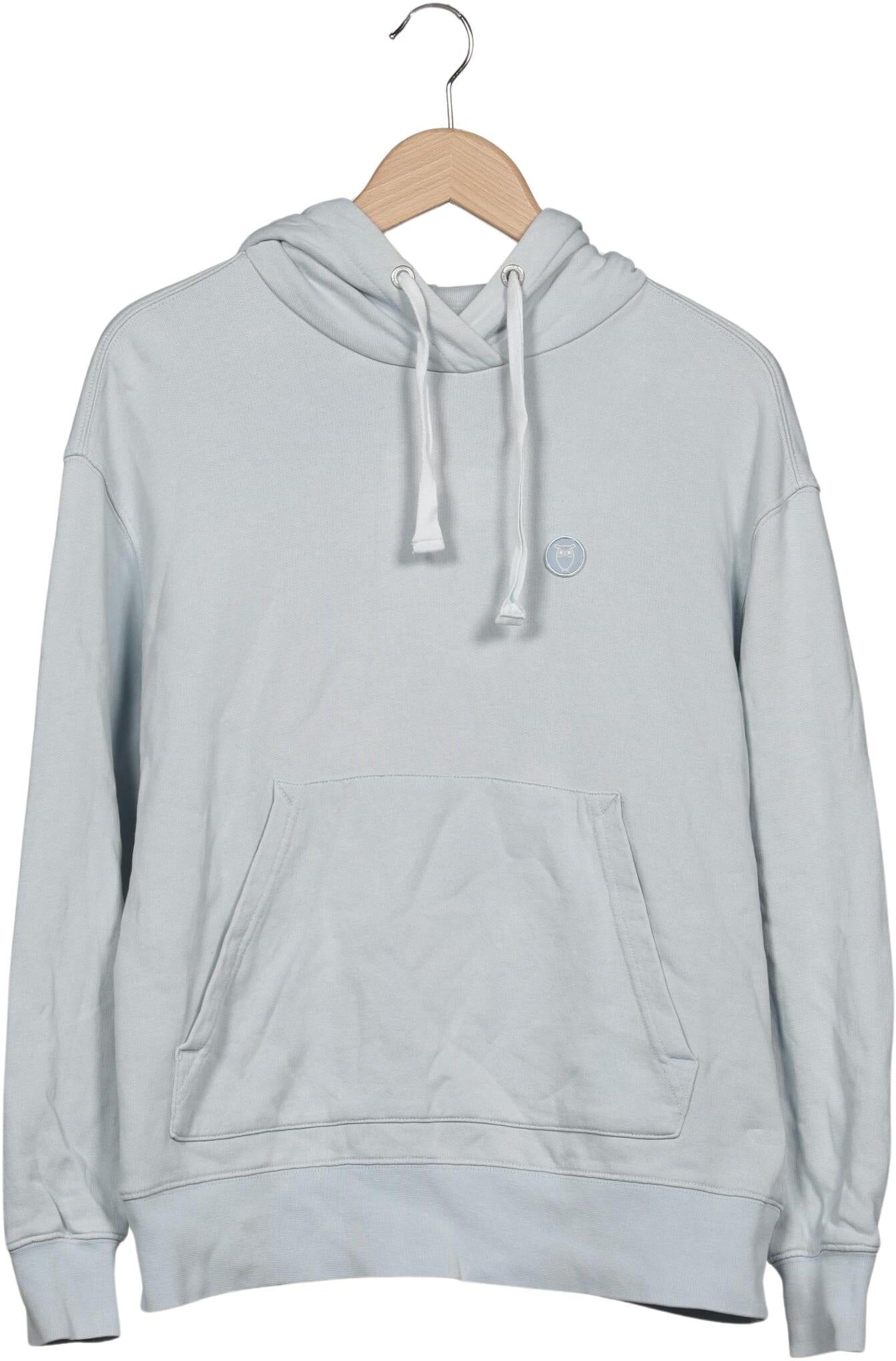 Knowledge Cotton Apparel Damen Kapuzenpullover, Hellblau, Gr. S, Baumwolle - Second Hand