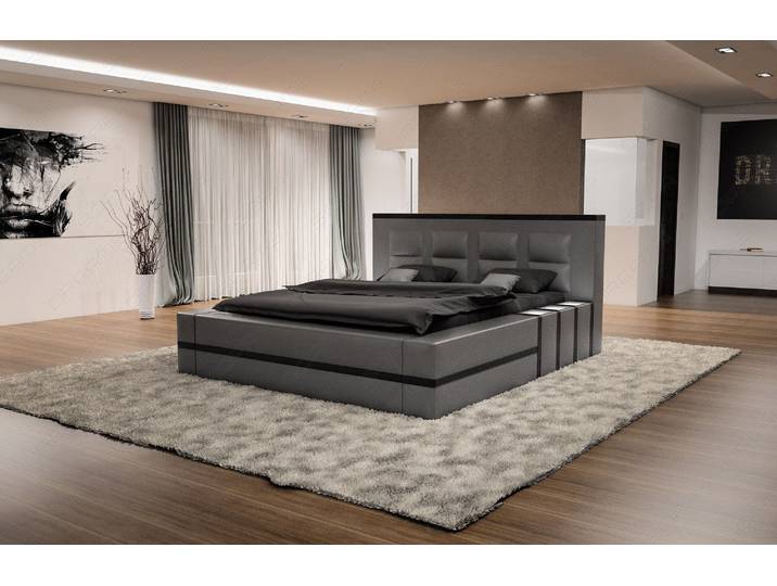 Luxus Boxspringbett Asti mit Beleuchtung