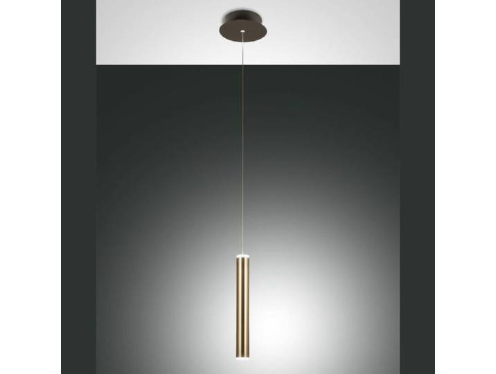 Fabas Luce Pendelleuchte Prado - Messing satiniert , 1-flammig C