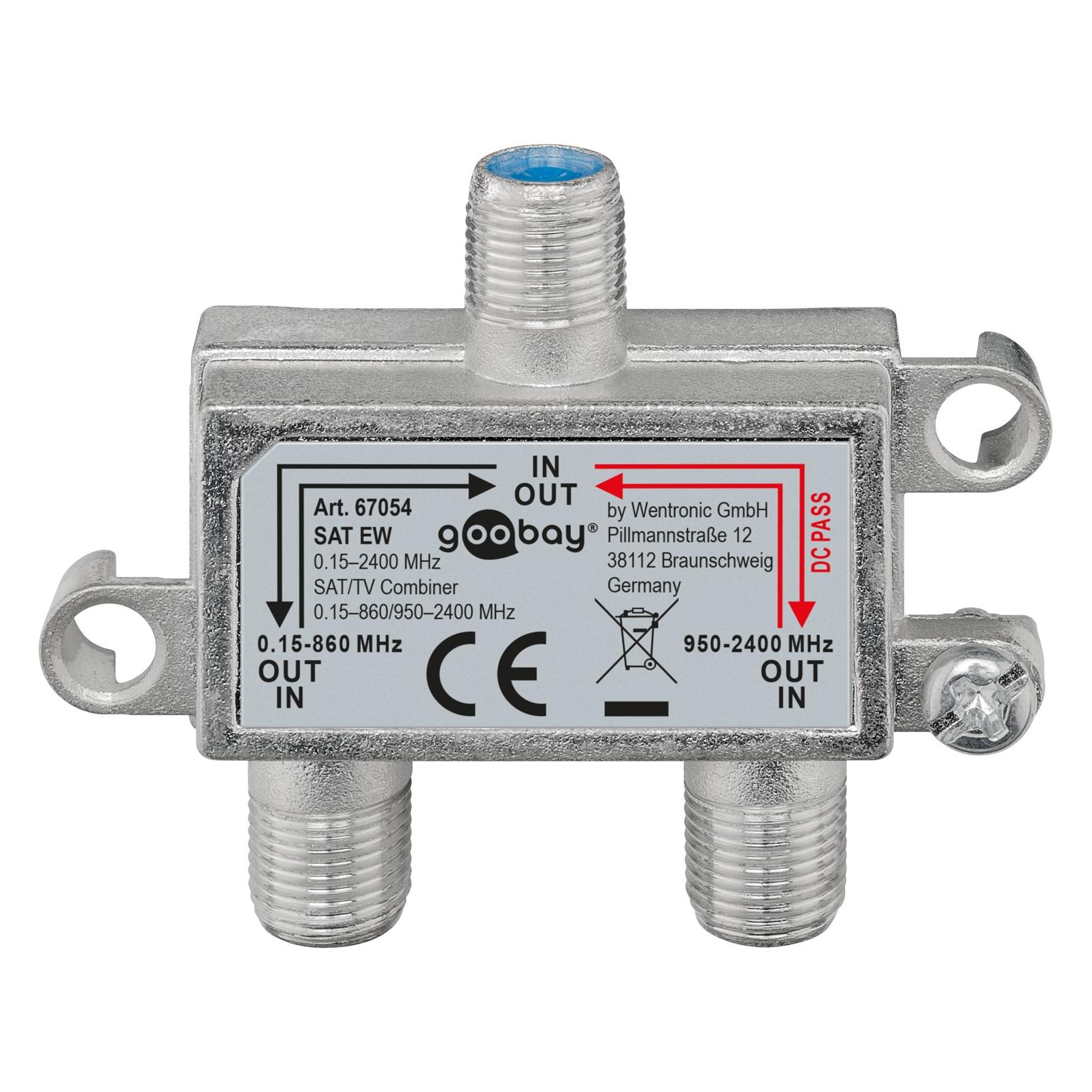Goobay SAT-TV-Einschleuseweiche (67054)
