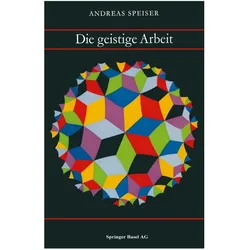 Die Geistige Arbeit, Fachbücher von A. Speiser