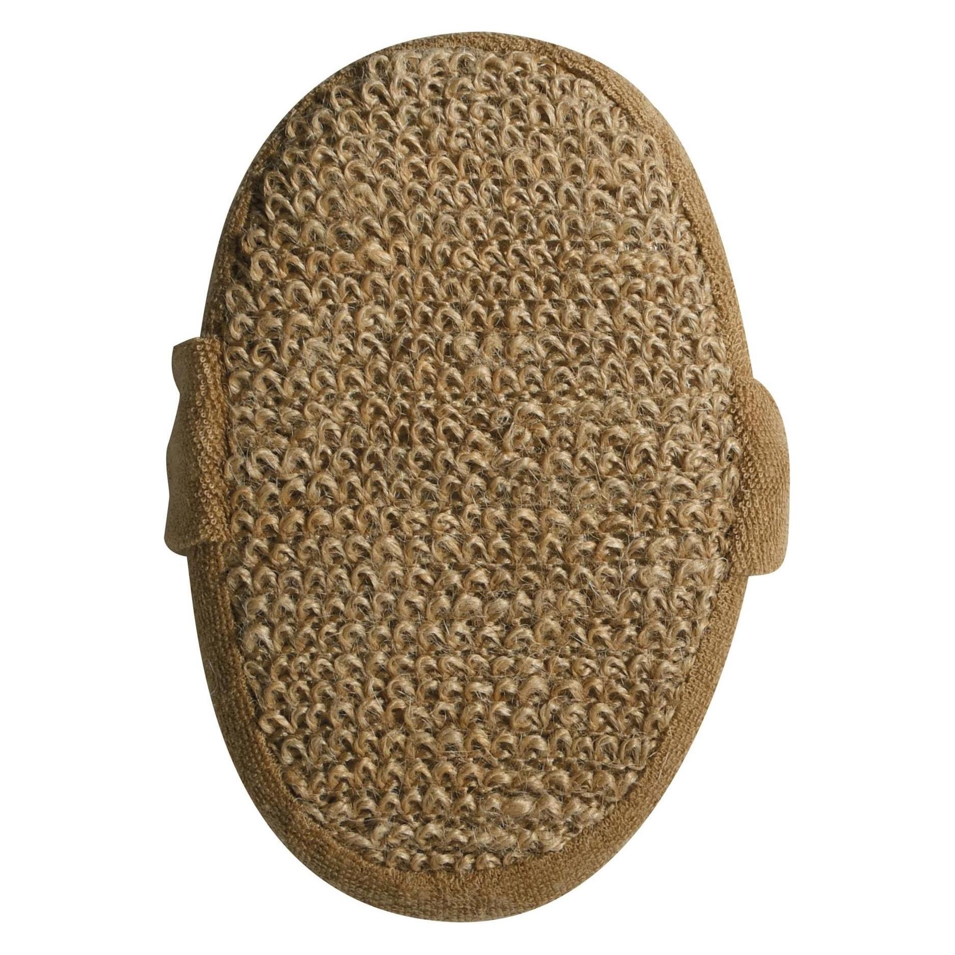 MSV Peelingschwamm aus Jute 17.5 x 10.3 cm, Braun (145845)