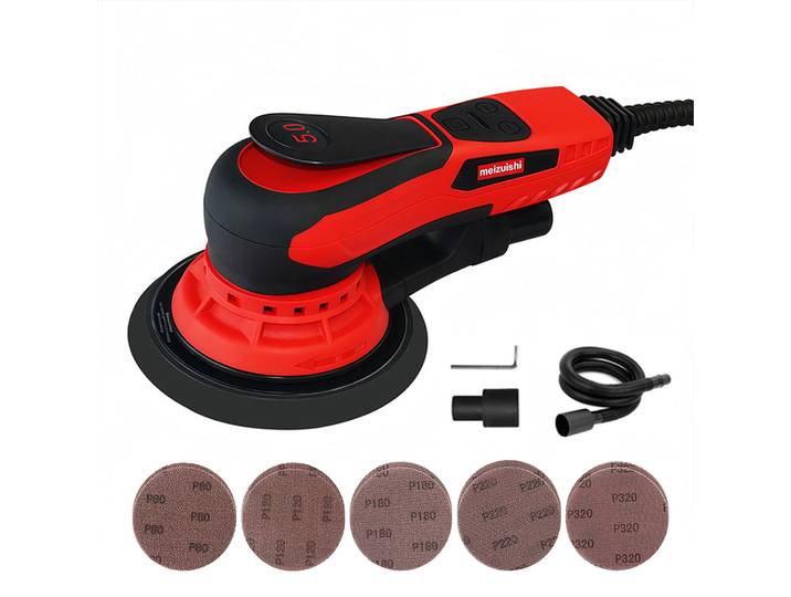 Meizuishi ponceuse orbitale électrique sans brosse de contrôle de vitesse de 6 pouces avec la Machine de polissage de voiture de fonction de vide polisseuse ponceuse electrique ponceuse orbitale