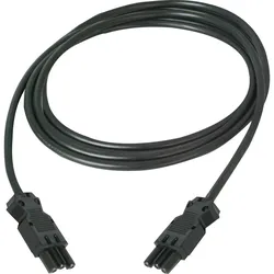 Kopp 226520092 Verbindungsleitung, beidseitig GST-Stecksystem kompatibel, 2m, Farbe: schwarz