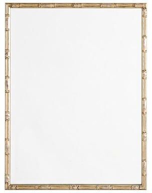 "Bamboo Frame Mirror - Silver, 38"" x 38"" - Ballard Designs"