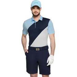 Galvin Green Polo Maggio, hellblau/navy/weiss