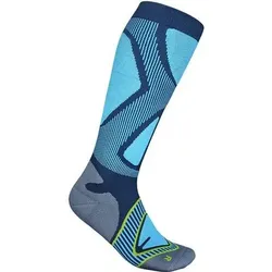 BAUERFEIND Herren  Ski Performance Compression Socks, Größe 38-40 in Blau Blau