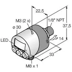 Turck Drucksensor PK01VN14AL2UP8XV1141