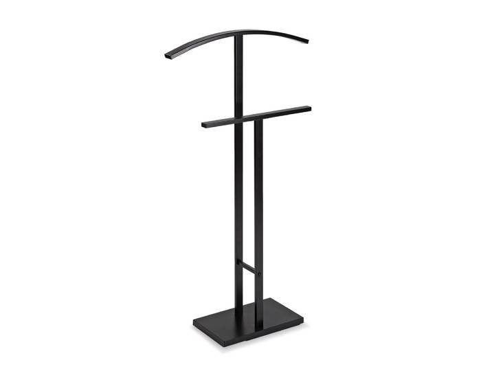 Valet de nuit moderne en acier noir