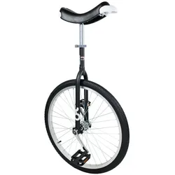 Einrad OnlyOne 24", schwarz, Alufelge, Reifen schwarz