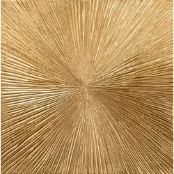 Gemälde GOLDENE ELEGANZ (LBH 100x100x3,50 cm) - gold - LBH 100x100x3,50 cm