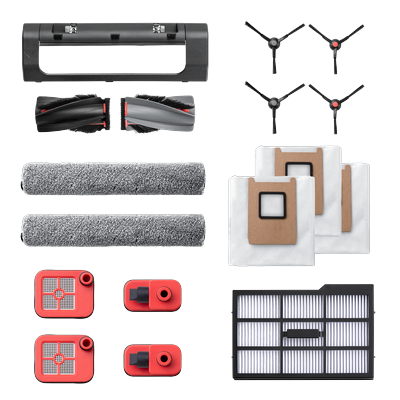 eufy Accessories Package for E28 & E25, Side Brush, Filter, Rolling Brush for Robovac, Dustbag, Roller Mop, Dirty Water Reservoir Filter