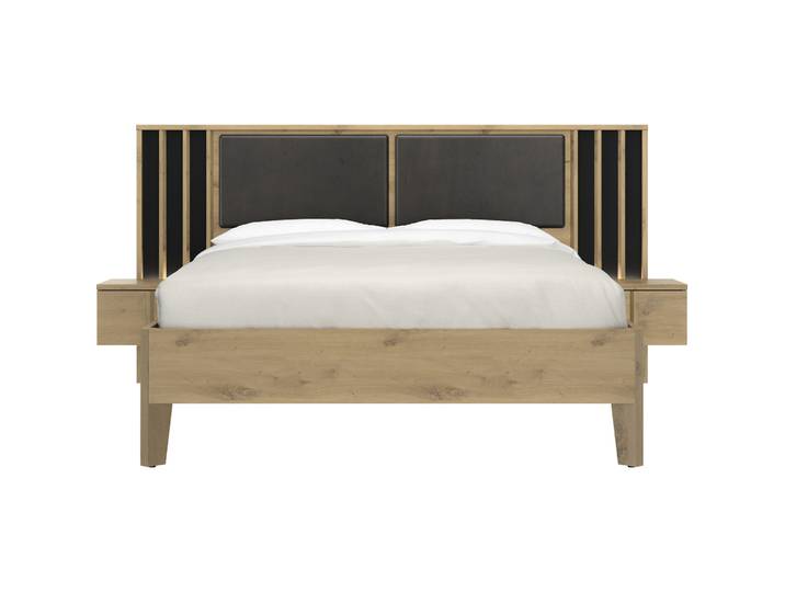 Bett Rivo Eiche Dekor Holzwerkstoff 140 x 200 cm - Bett