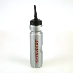 SWD Trinkflasche 1.0 Liter mit Trinkhalm | Silber
