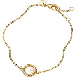 Pandora 563830C01 Damen-Armband mit Perle Goldfarben, 18 cm
