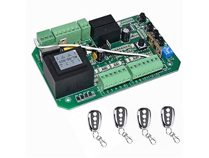 Elektrischer Toröffner Schiebetoröffner AC. Motorsteuereinheit PCB Elektronische Karte der Controller-Leiterplatte for (PY600AC SL600 SL1500 PY800. Modell)(4 remote)