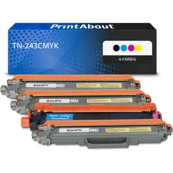 Toner kompatibel mit Brother TN-243CMYK - 4-farbig - Multipack