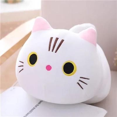 Uplifted Finds Cute Soft Cat Plush Pillow 20 Cm Sofa Cushion white