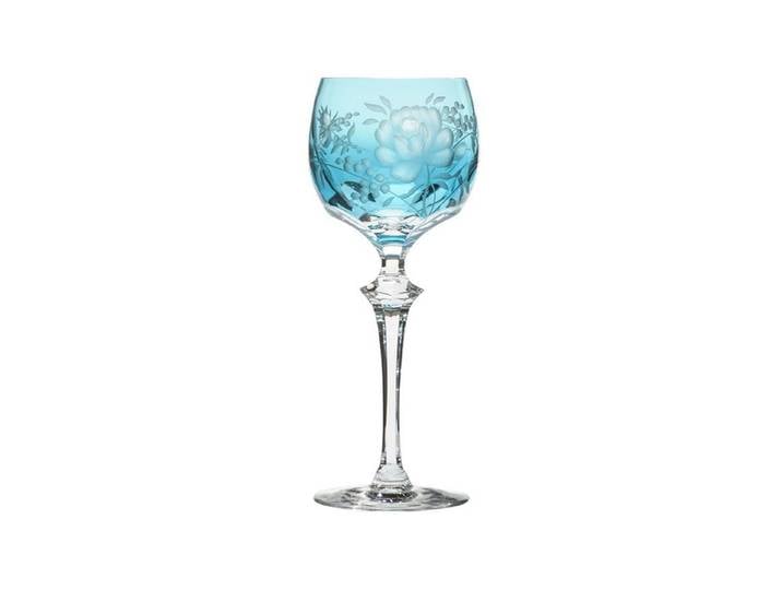 ARNSTADT KRISTALL Weinglas Weinglas Primerose Azur (21,5cm) - Kristallglas mundgeblasen · von Han, 1-tlg., Kristallglas