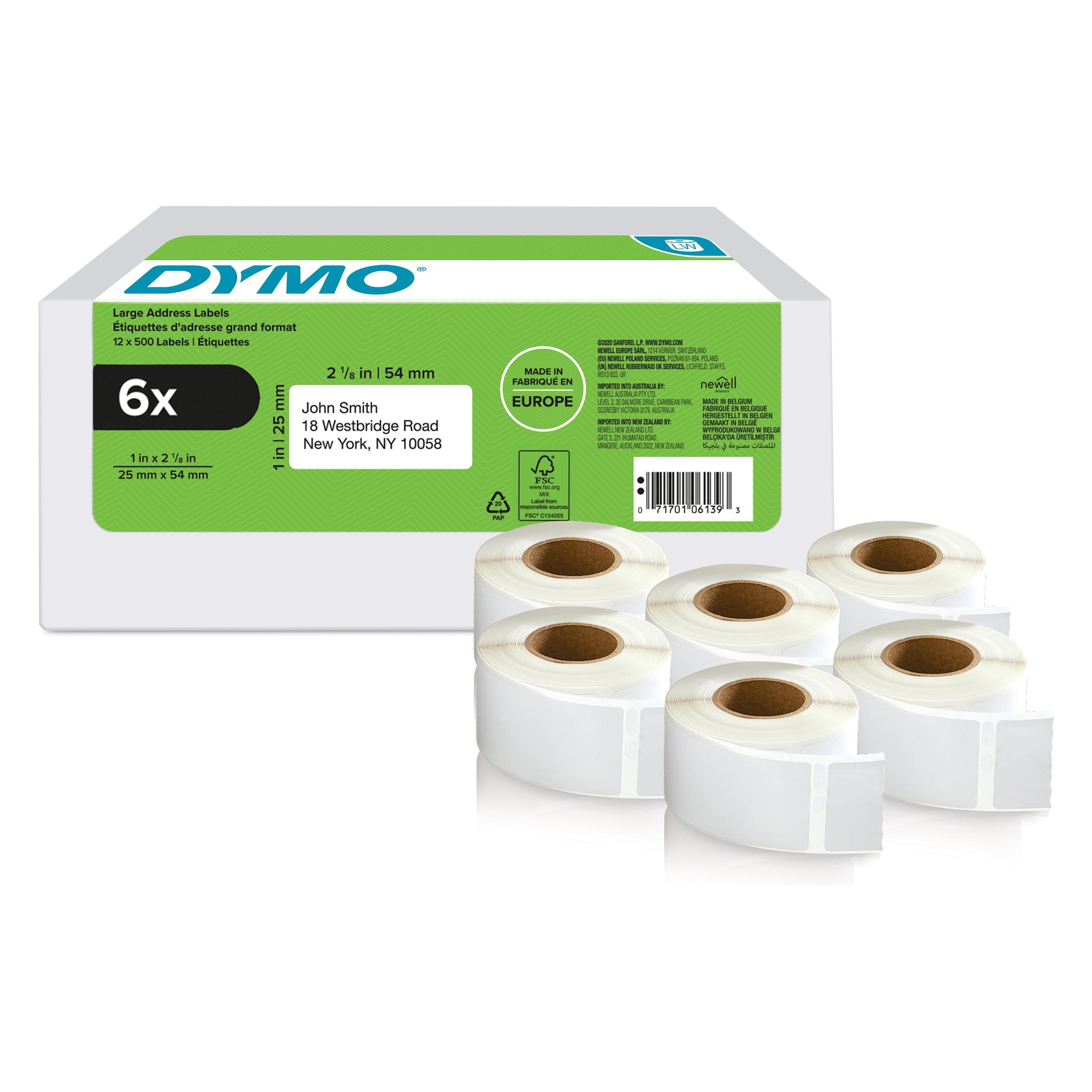 Dymo LW-Rücksendeadress-Etiketten gross 500St/Rol (25 mm) (2177564)