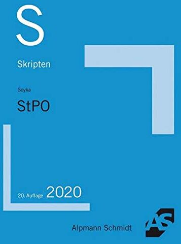 Martin Soyka - Skript StPO: Grundzüge des Strafverfahrensrechts - Preis vom 19.10.2026 19:33:35 h