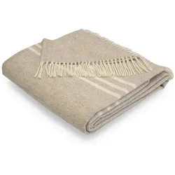 Decke Nostalgia 140x200 cm beige-offwhite  mit Fransen