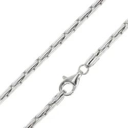 trendor 31264 Halskette für Damen und Herren Cardano 925 Silber Rhodiniert, 45 cm