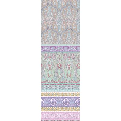 Plaid FLEURESSE "Plaid", blau (mint, blau), B:180cm L:270cm, Baumwolle, Wohndecken, Mako Satin, in Gr. 180x270 cm, Plaid