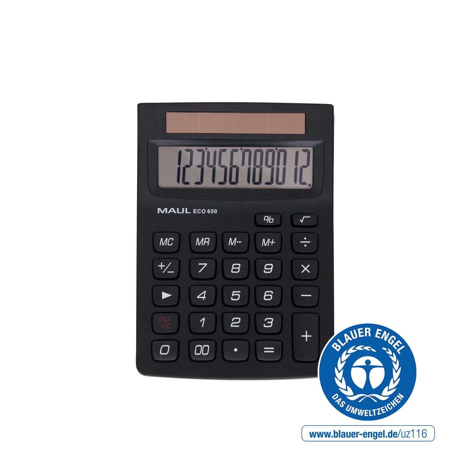 MAUL Tischrechner ECO 650 schwarz 7268690