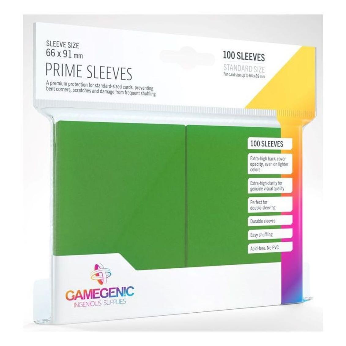 Gamegenic GGS10019 - Prime Hüllen, grün (100 Hüllen) (02214)