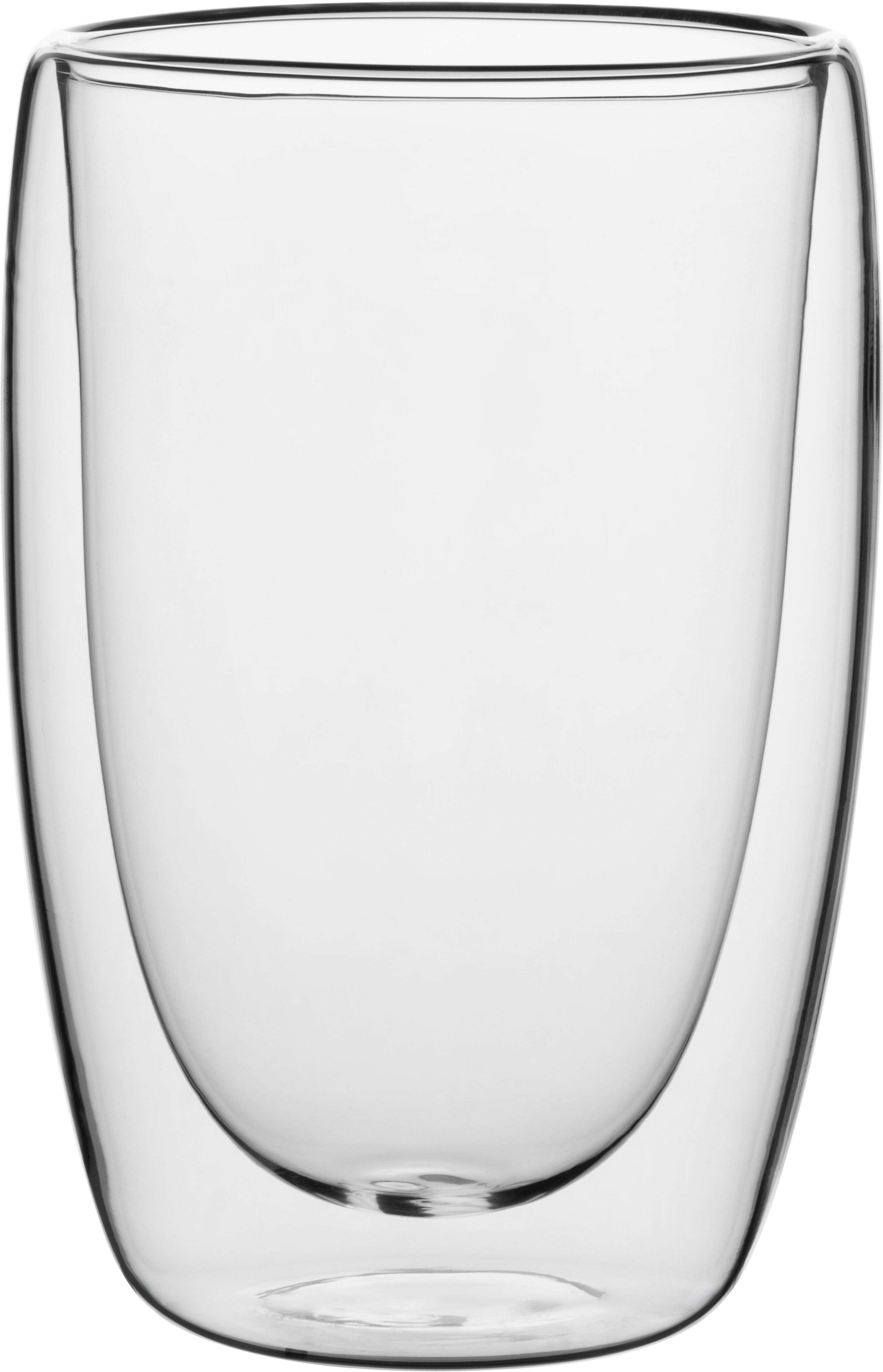 Latte-Macchiato-Glas MÄSER "Latte Macchiato Set, aus Glas", transparent, B:8,5cm H:13cm Ø:8,5cm, Glas, Trinkgefäße, Latte-Macchiato-Glas, 6er Set