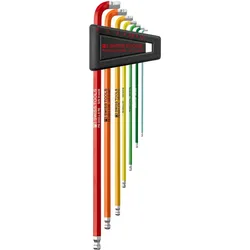 PB Swiss Tools, Sechskantschlüssel, Winkelstiftschlüssel-Satz PB 2222.LH-6 RB
