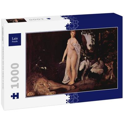 Lais Puzzle Gustav Klimt - Weiblicher Akt mit Tieren in einer Landschaft 1000 Teile