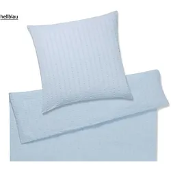 Elegante Bettwäsche Chelsea - 135x200 cm + 40x80 cm	hellblau