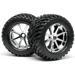 HPI Goliath Reifen auf Blast Chrom 7 Inch Felgen