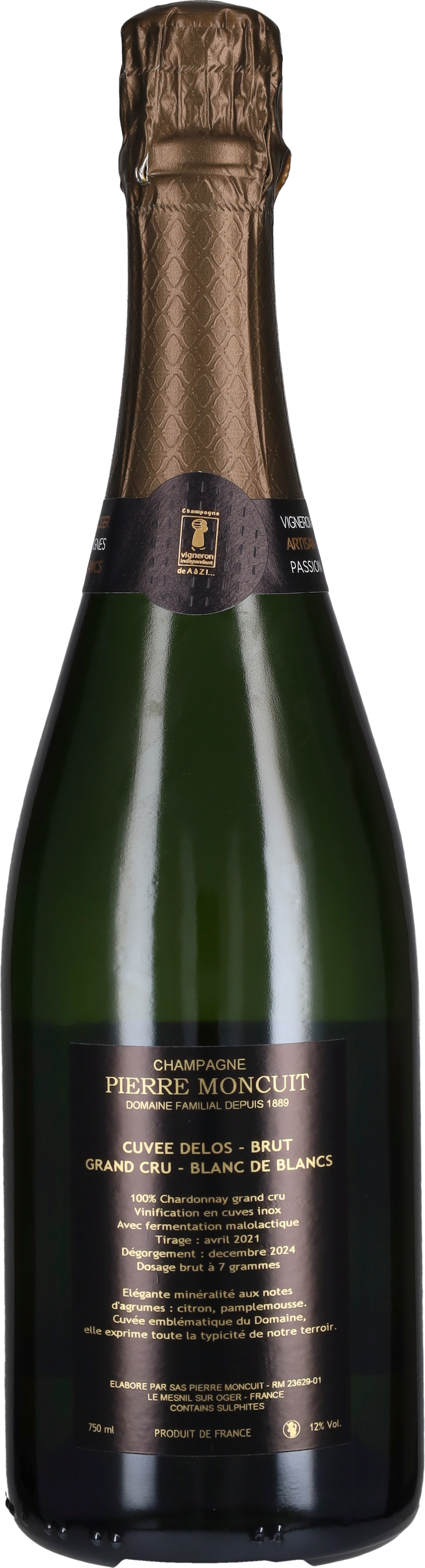 Moncuit Pierre Champagne Brut Blanc de Blancs Grand Cru 'Moncuit-Delos' Pierre Moncuit