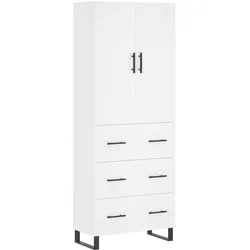 Helloshop26 - Buffet Sideboard Kommode Schrank Aufbewahrungsmöbel Organizer Küche Wohnzimmer Lounge hoch 69,5 x 34 x 180 cm 02_0032615