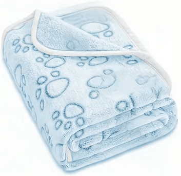 Inspire Essentials PawHaven Ultra Soft Dog Blanket Cozy Washable Pet Throw For Indoor And Outdoor Comfort m blue