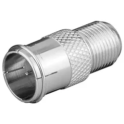 goobay F-Adapter: F-Stecker (Quick) > F-Buchse