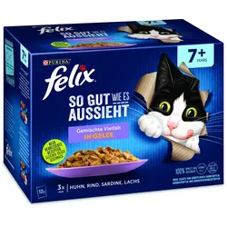 Felix So gut wie es aussieht Gemischte Vielfalt Senior - Multipack 6x1.02 kg