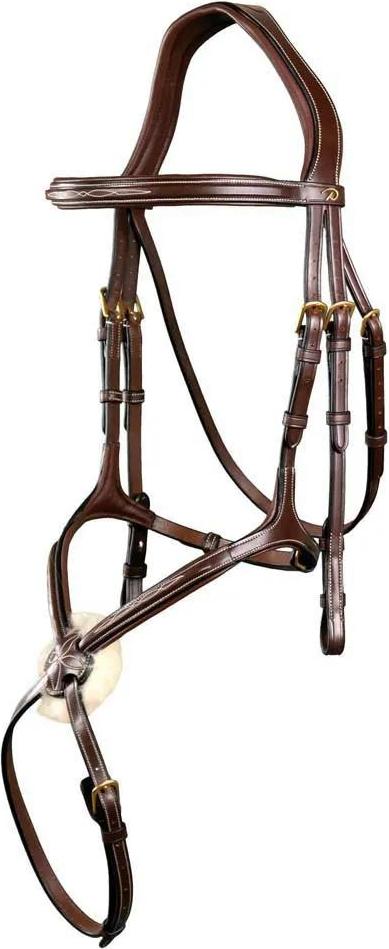 Dyon Fig 8 Bridle D-collection Nasenriemen Golden Over Golden Over