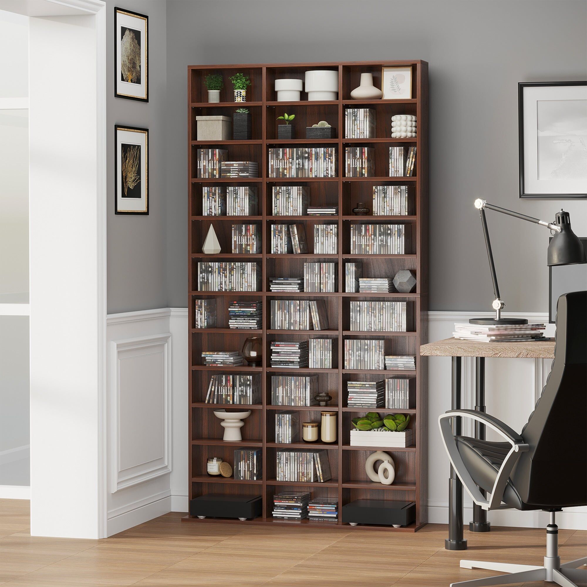 benzoni Libreria da Muro in Legno Marrone 195x102x23.5 cm...