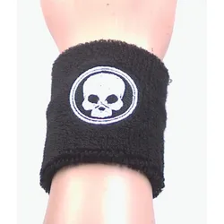 Black Skull - Schweissband - Long - schwarz