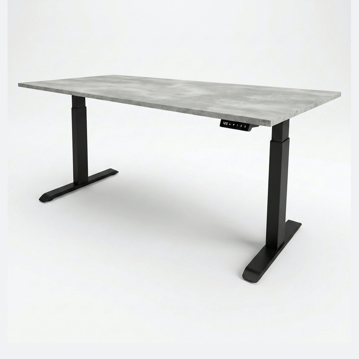 Elektrisch zit-sta bureau zwart B: 140 cm, D: 80 cm