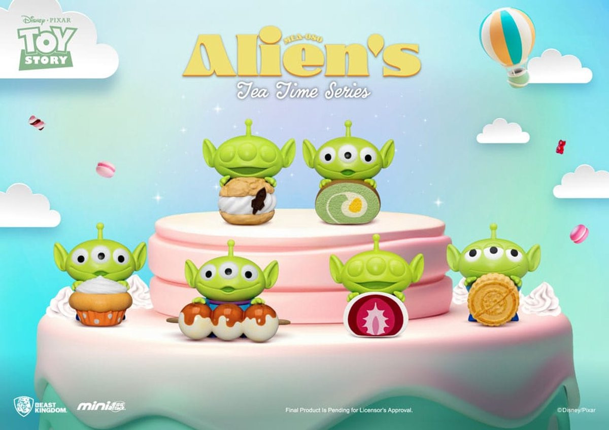 Beast Kingdom Toys Toy Story Mini Egg Attack Alien's Tea Time Series Set Mini-Figuur 10 cm