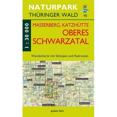 Wanderkarte Masserberg, Katzhütte, Oberes Schwarzatal, Sonstige von , Grünes Herz, 978-3-86636-343-4