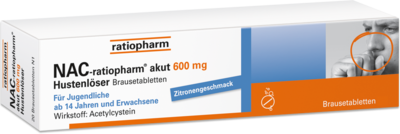 ratiopharm GmbH NAC-ratiopharm akut 600 mg Hustenlöser Brausetabl. 10 St 06322992
